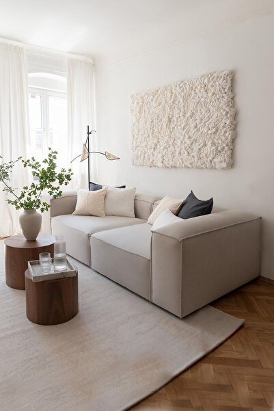 LOVİSSE HOME Flora 2 Modül / Kadife Kumaş Modüler Kanepe, Koltuk Köşe, Bekleme