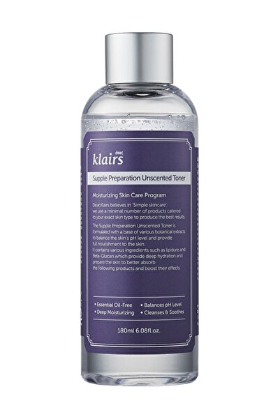 Dear Klairs Supple Preparation Facial Kokusuz Toner (KORENDY) Ph Dengeleyici Besleyici Tonik 180ml
