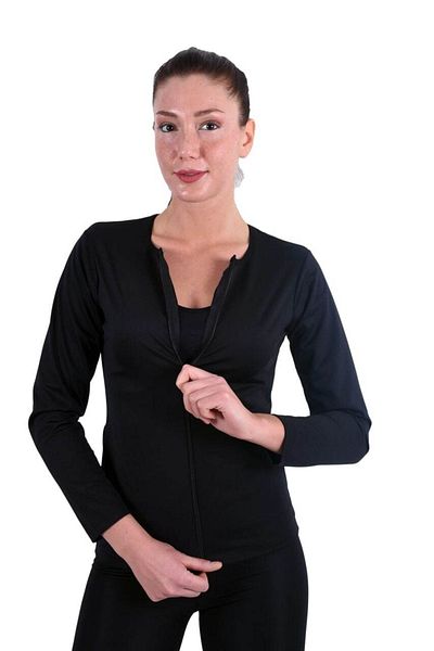 TİSTA Σετ μακρυμάνικο κολάν με φερμουάρ Thermal Sauna Sweat Slimming