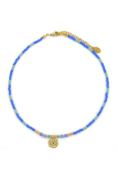 Atelier Sriza Kristal Taşlı Kolye Adel