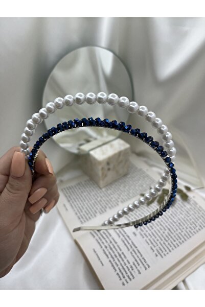 modernist طقم تاج مكون من قطعتين من اللؤلؤ والأحجار (ساكس)