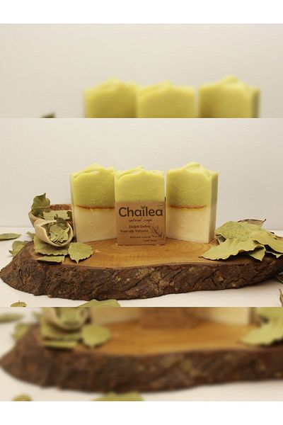Chailea صابون ورق الغار الطبيعي صابون الغار الطبيعي المصنوع يدويًا 100 جرام