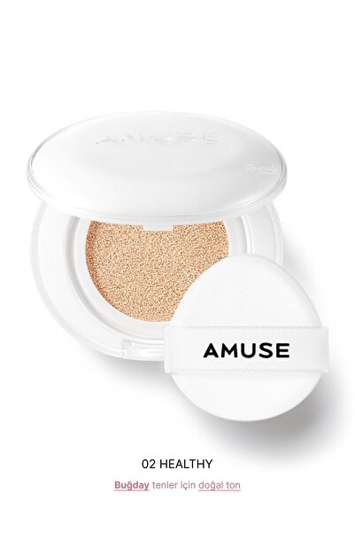 Amuse Ceramic Skin Perfector Spf40 Pa (KORENDY) Seramid Peptitli Porselen Cilt Cushion 15g #02healthy
