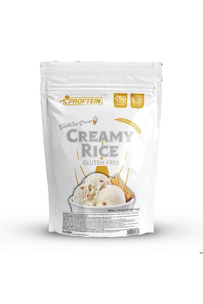 Proftein Cream of Rice Cream Flavored Rice Flour High Protein Carbohydrate 500 Grams (Vanilla)