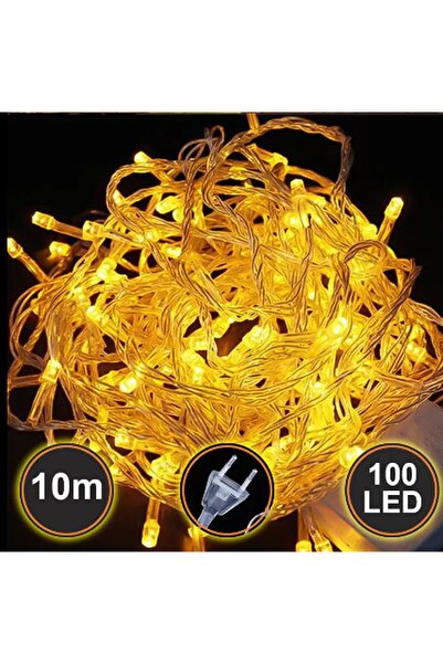 rkm store 10 Metre Gün Işığı 100 Ledli Fişli 8 Fonksiyonlu Yılbaşı Ağacı Işığı Organizasyon Led Işık