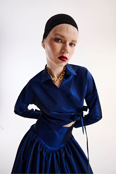 Nuum Design Kruvaze Gömlek Etek Tafta Takım