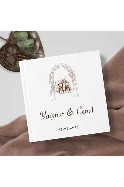 Norm Design الزفاف - كتاب ذكريات الضيوف والزوار للخطوبة