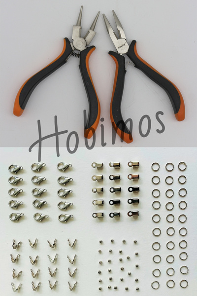 Hobimos 2li Pense ve Takı Yapım Aparatları Seti-1 - Kivirma Pense, Kargaburun...