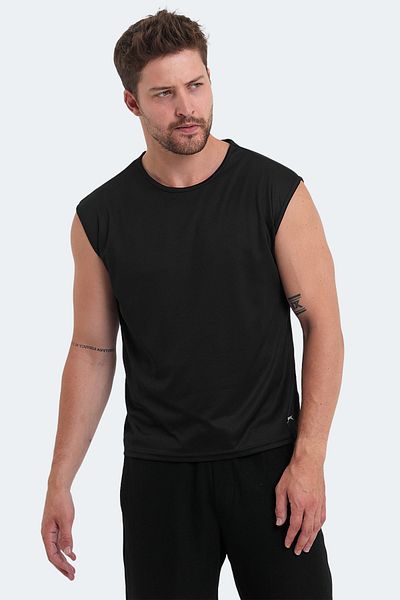 Slazenger VASKA I - Ανδρικό Μαύρο T-Shirt