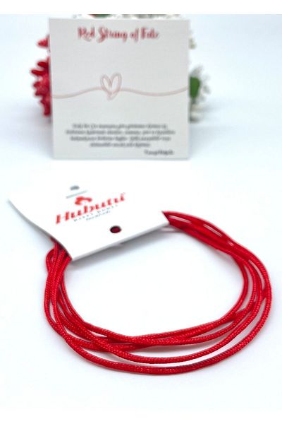 Concept HuBuTU 5-Piece Red Rope Men's Luck Wish Bracelet Set