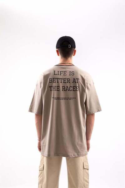 Flaw Wear Μπλουζάκι με στάμπα σε πέτρινο χρώμα