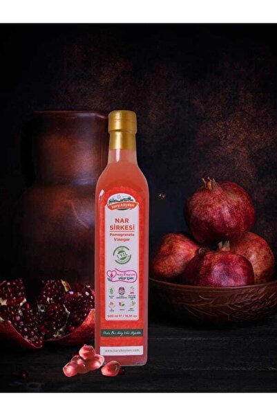 Karşı Köyden Doğal Fermantasyon Nar Sirkesi, Pomegranate Vinegar, 500 ml / 16...