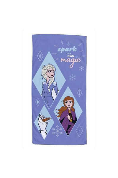 Taç Άδεια Disney Frozen 2 Magic Πετσέτα θαλάσσης μπλε 75x150 cm 100% βαμβάκι