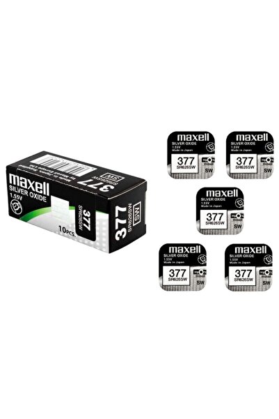 Maxell Sr626sw 377 Saat Ve Cihaz Pili 5 Adet