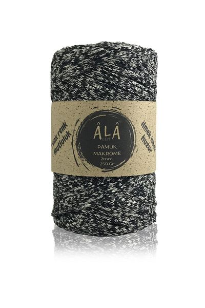 aladepo 250 γραμμάρια βαμβακερό νήμα μακραμέ - τσάντα μακραμέ αλυσίδας 2mm