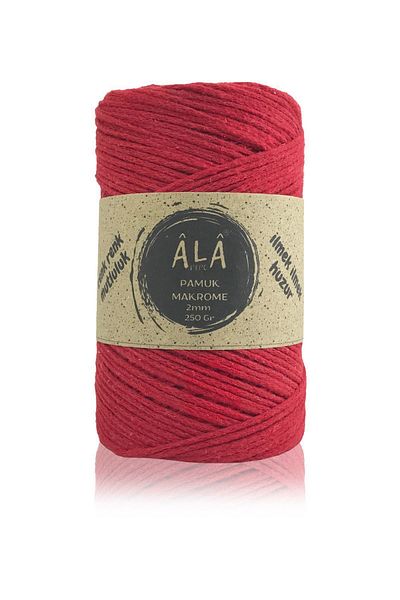 aladepo 250 Gram Cotton Macrame Thread - 2mm Chain Macrame Bag