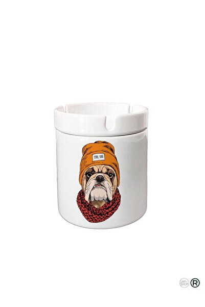 LWP Shop Κομψός τασάκι από πορσελάνη χωρίς καπνό