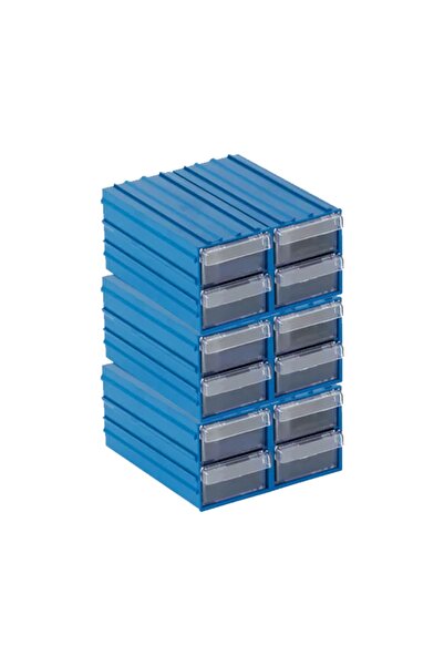 Sembol 300 Plastik Çekmeceli Kutu 12 Çekmeceli