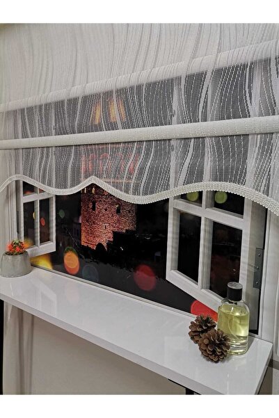 İREMKARAHOME Çift Mekanizmalı Tül Ve Stor Perde - Model 5