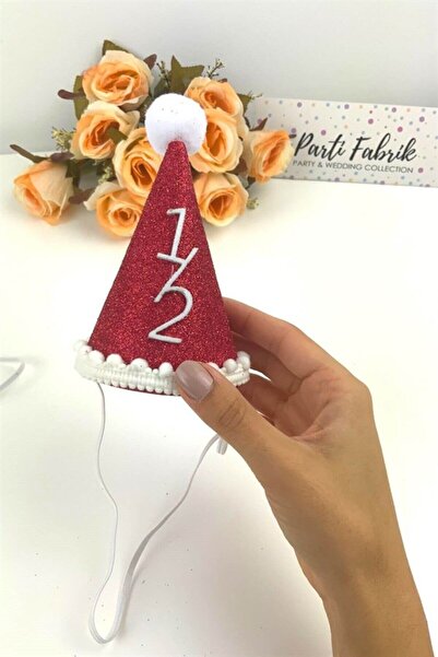 Partifabrik Altı Ay Kınası Yarım Yaş 1/2 Çocuk Mini Şapka