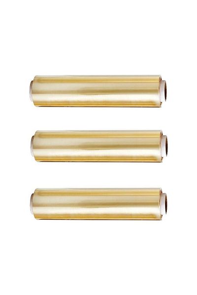 Nisan endüstri tekstil kimya Yellow Food Stretch Film - 30cm x 150m, Pack of 3