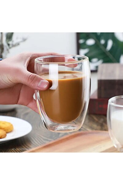 GELİNHOMES Double Wall Glass 250 ml 2 Pieces