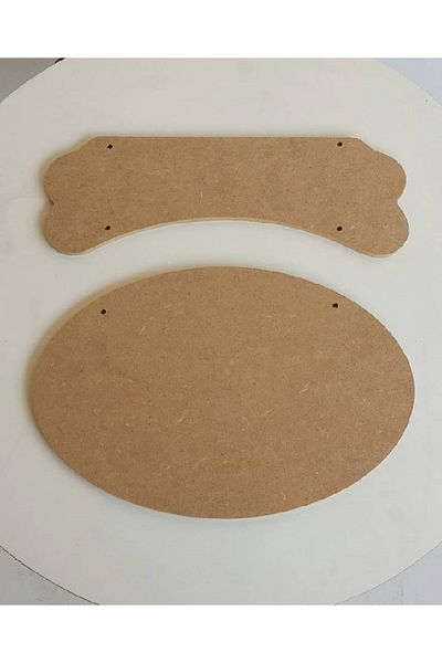 Altınyapı Hobi Market LARGE OVAL DOOR DECORATION MDF