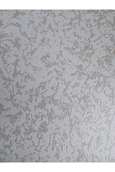 KMS HOME Açık Gri Üzerine Gri Efektli Kabartmalı Sade Duvar Kağıdı 5m2