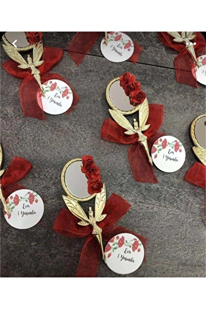 GLARE ATELİER Su Perisi Melek Ayna Söz Kina Nikah Şekeri Bebek Şekeri doğum g...