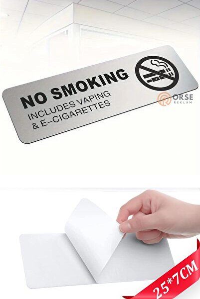 Orse Reklam No Smoking Sigara İçilmez Yazısı Şık