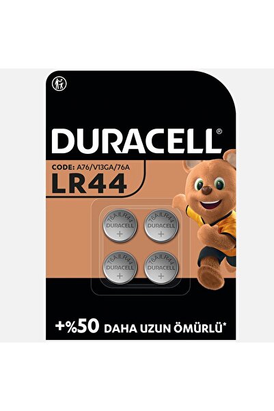 Duracell LR44 Alkalin Düğme Pil 1.5 Volt 2'li Paket