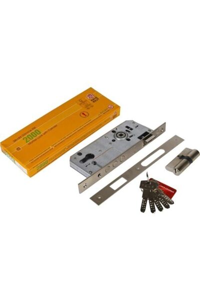 Kale Kilit قلعة 2000 اسطوانة باريل 3 عمود قفل باب فولاذي من الساتان للأبواب ا...