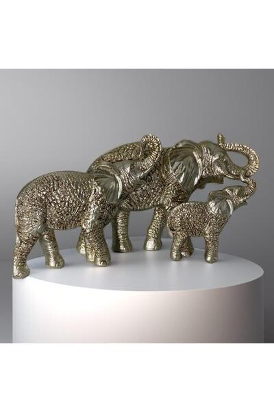 elif aksesuar Eskitme Gümüş Dekoratif Fil