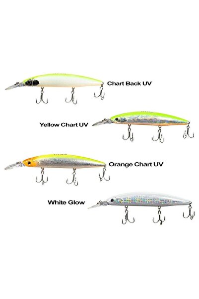 RYUJI Barrakuda Sinking 12 cm 28 gr Sahte Balık-chart Back Uv