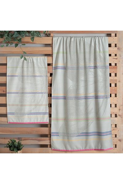 Sarev Ayon Ανοιχτό Γκρι Βαμβακερό Hvalu 80*150 cm