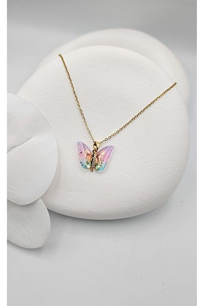 m mavi deniz accesories New Season - Stainless Steel Butterfly Necklace