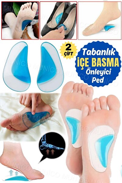Genel Markalar 2 Çift Silikon Çocuk Astarı Düz Ayak Düztabanlık Düzeltici Aya...