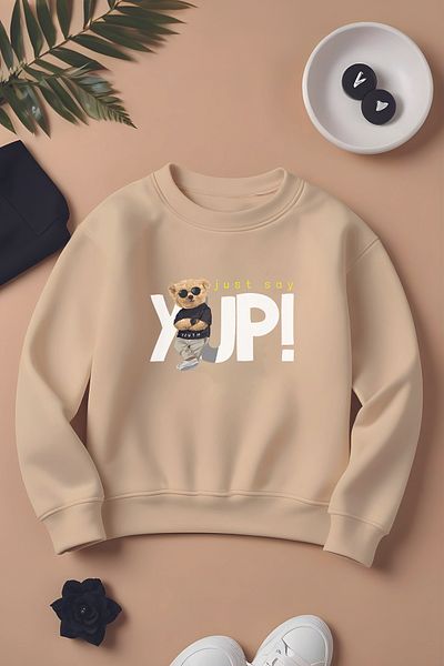 MYADA Απλά Πείτε! Παιδικό φούτερ με στάμπα Oversize - Special Design 11109