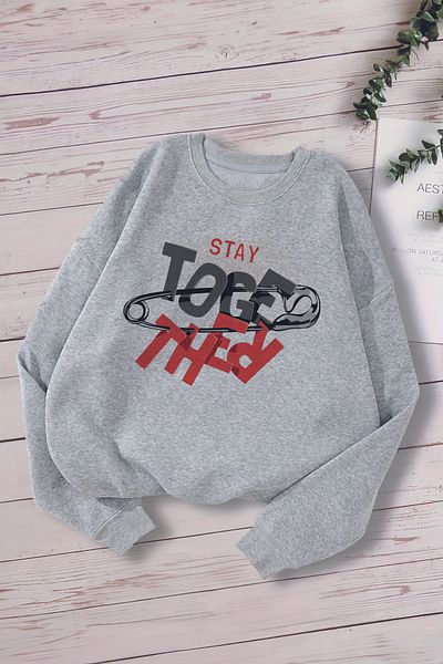 MYADA 12733 Модел Premium Oversize Детски Суитшърт