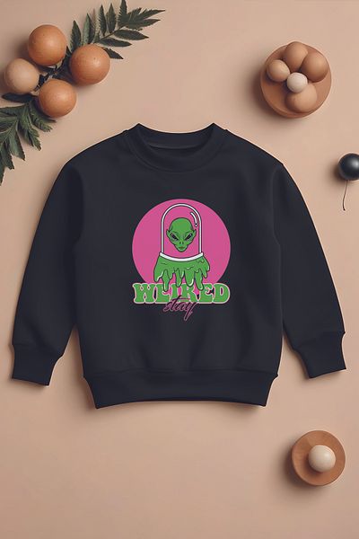 MYADA Детски суитшърт Weired Stay Oversize - Нов сезон 12435