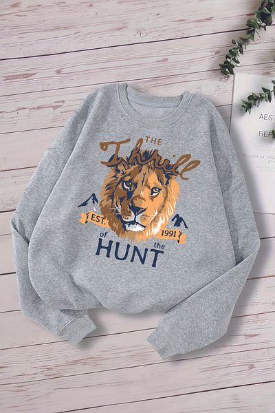 MYADA Детски суитшърт King Lion Premium Oversize - 12713