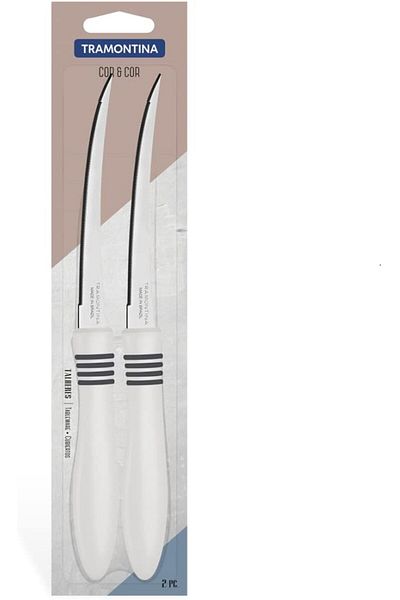 TRAMONTINA White Laser Cut Long Curl 2 Pack - Brazilian Tramontina