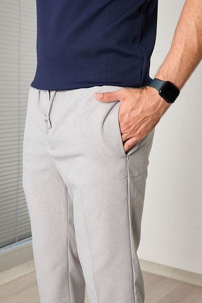 WONG Men's Gray Baggy Pants