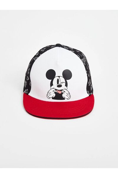 LC Waikiki LCW ACCESSORIES Mickey Mouse Baskılı Erkek Çocuk Kep Şapka