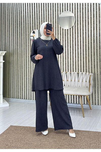 Moda Krash Knitted Seasonal Wrap Top and Bottom Set