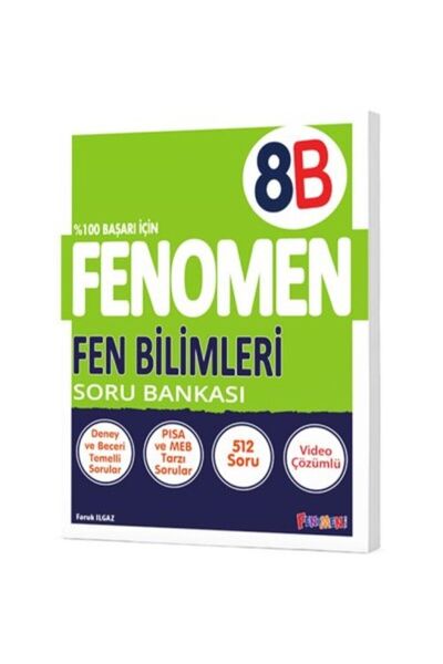 Fenomen Yayıncılık FENOMEN OKUL 8. SINIF FEN BİLİMLERİ SORU BANKASI (B) / 978...