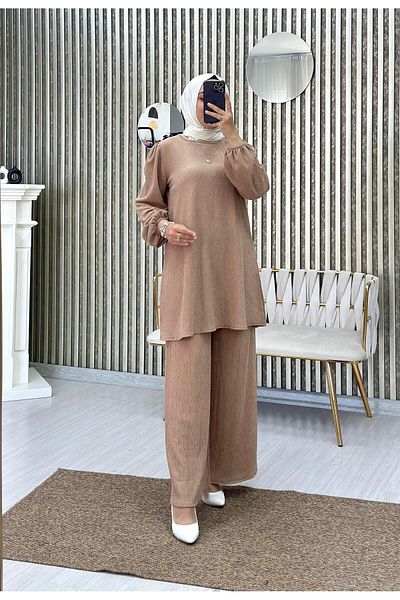 Moda Krash Knitted Seasonal Wrap Top and Bottom Set
