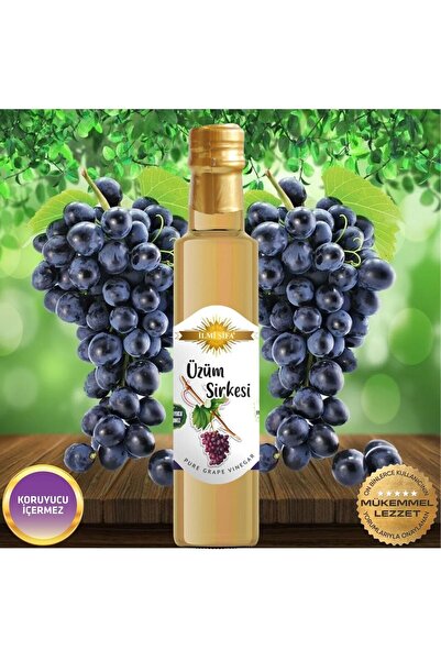 İLMİ ŞİFA Üzüm Sirkesi Doğal Fermante Saf Ve Katkısız 500 ml