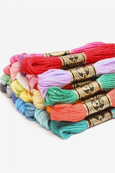 Dmc Vitamin Colored Muline Thread Set - 24 Cross Stitch Embroidery Threads