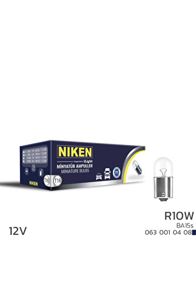 Niken 12V 67 AMPUL (R10W) BA15s 10LU